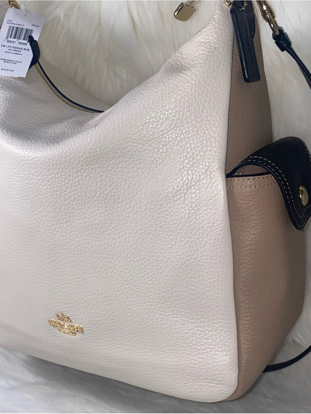Coach leather purse Pennie Shoulder Bag In Colorblock New - Picture 4 of 14